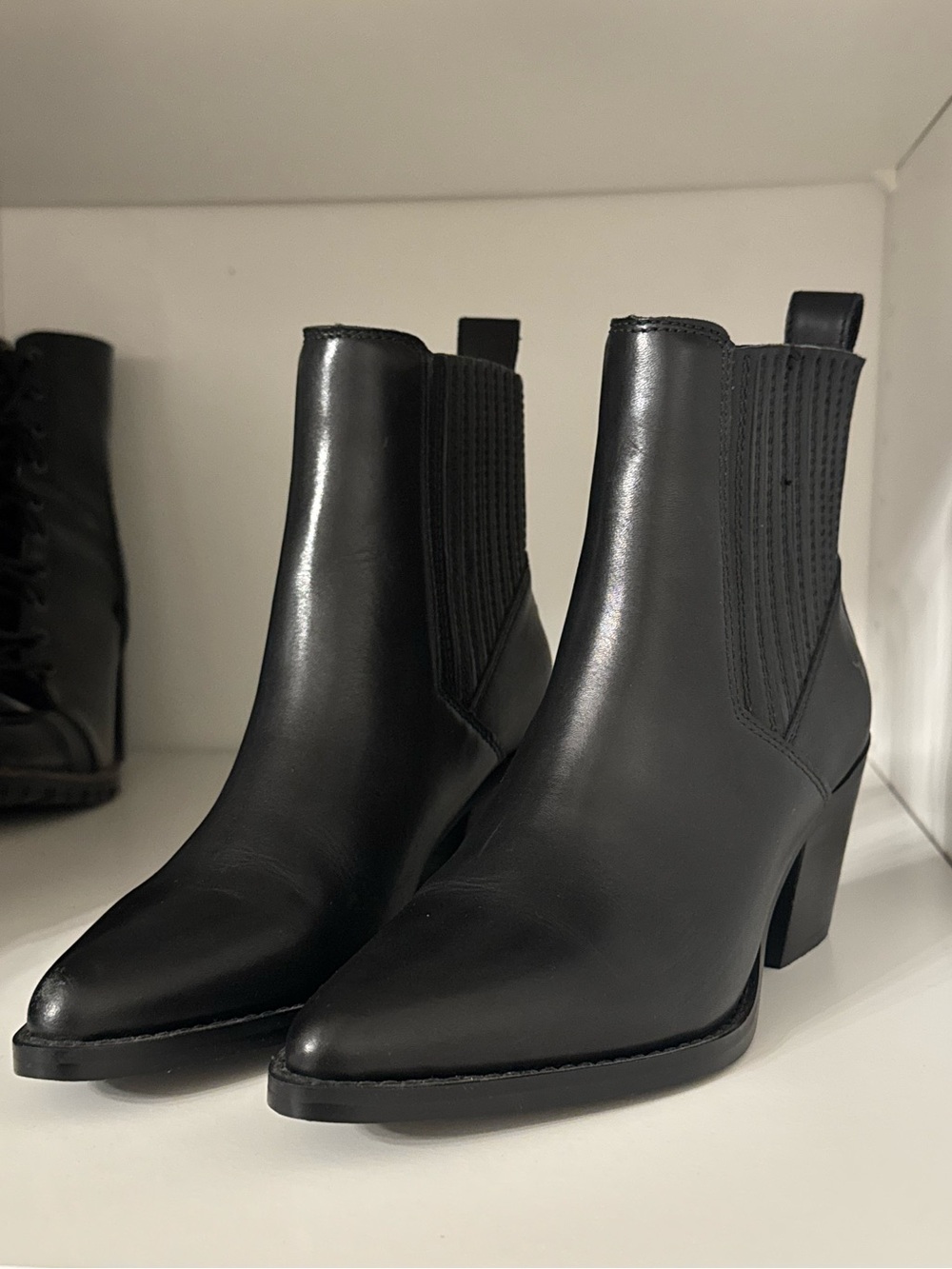 Windsor Smith leather high quality real leather black boots us 7 womens